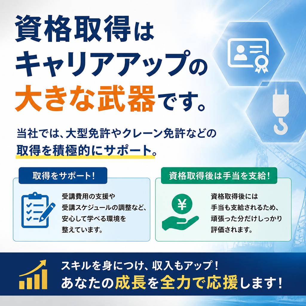 多様な資格取得を全面支援！