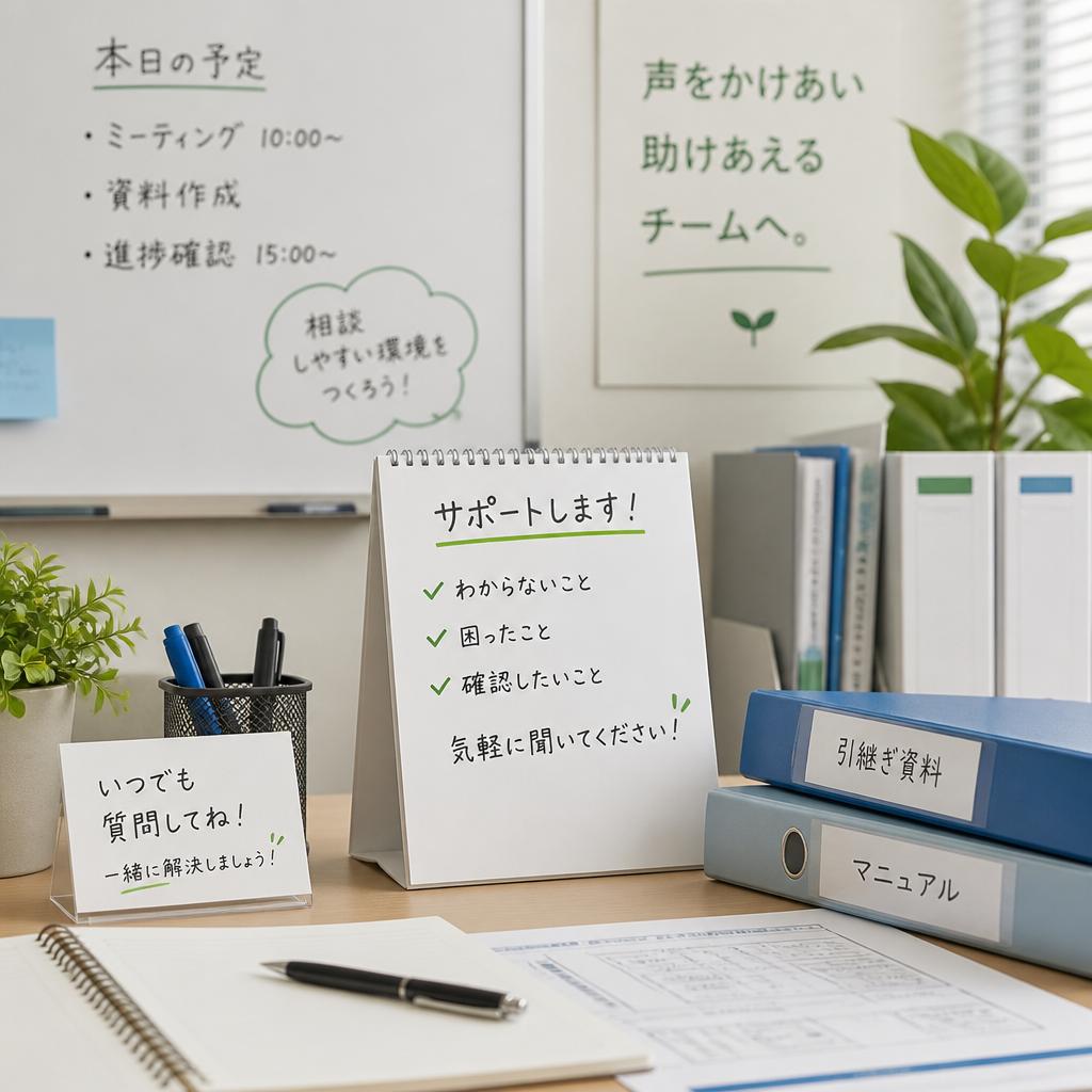 先輩スタッフの支援体制
