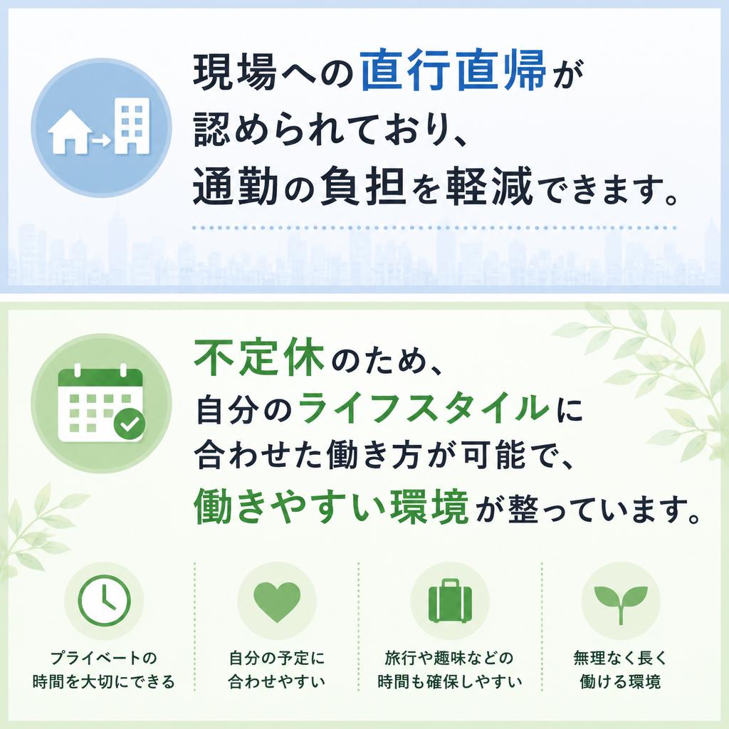柔軟な労働条件の魅力