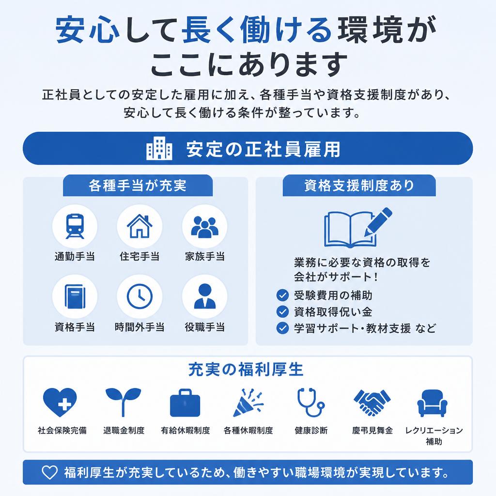 充実した福利厚生