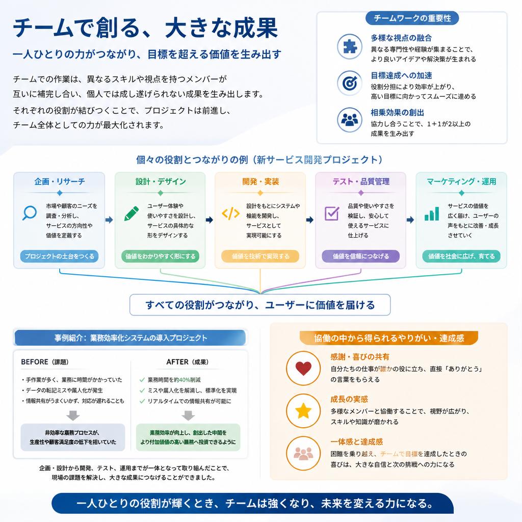 チーム作業の力を実感！