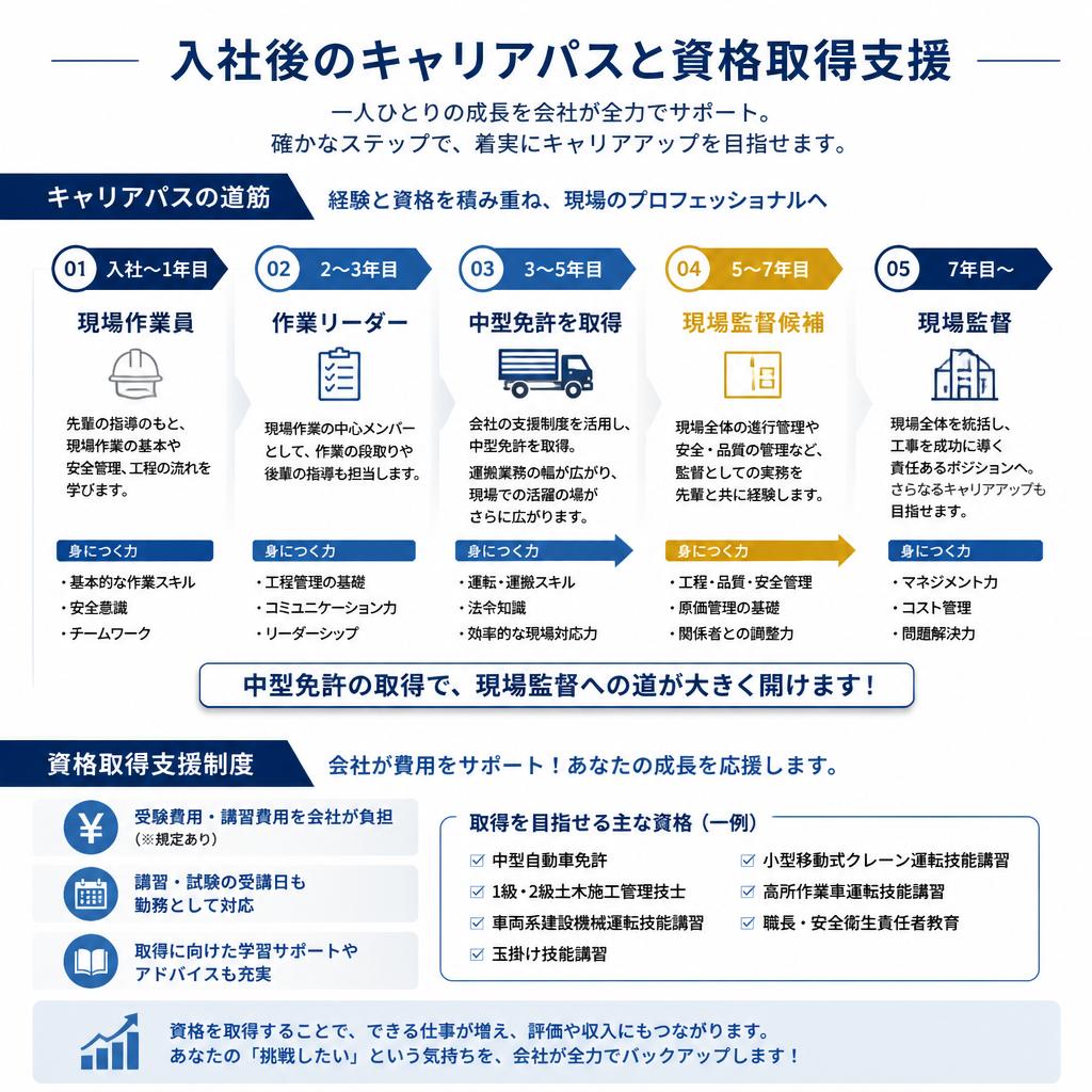 現場監督を目指せるキャリアアップの道