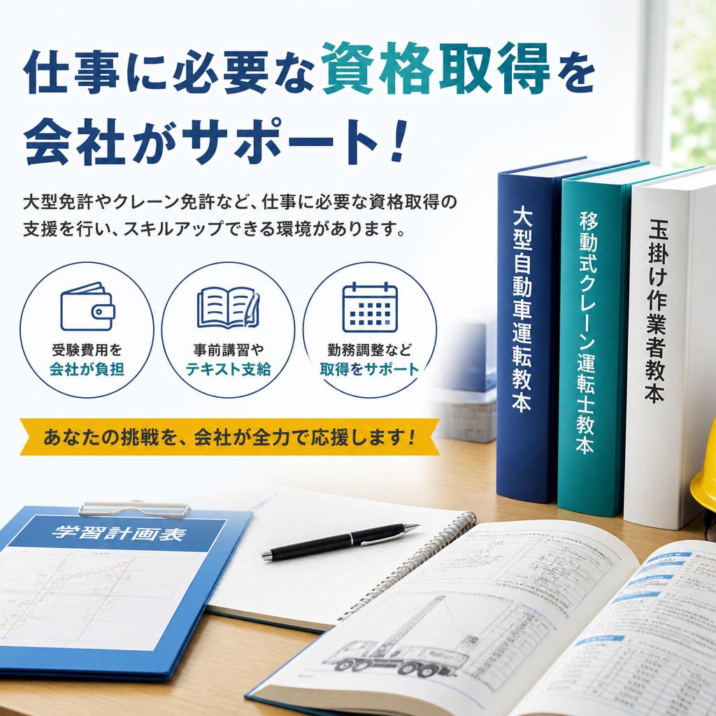 資格取得支援でスキルアップ